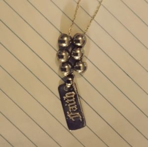 Sterling silver 18 in women's necklace with sterling silver charm